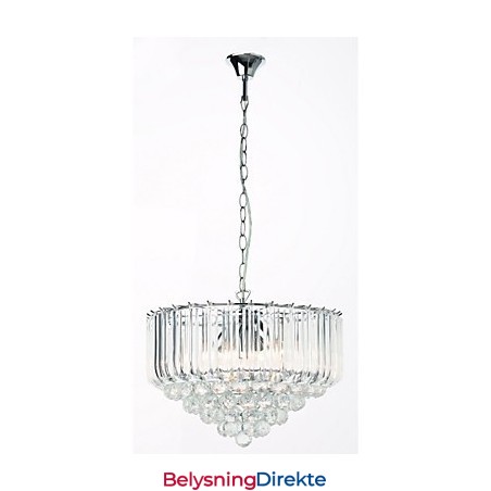 Moderne Lysekrone I Akrylkrystallstil Med 5 Lys