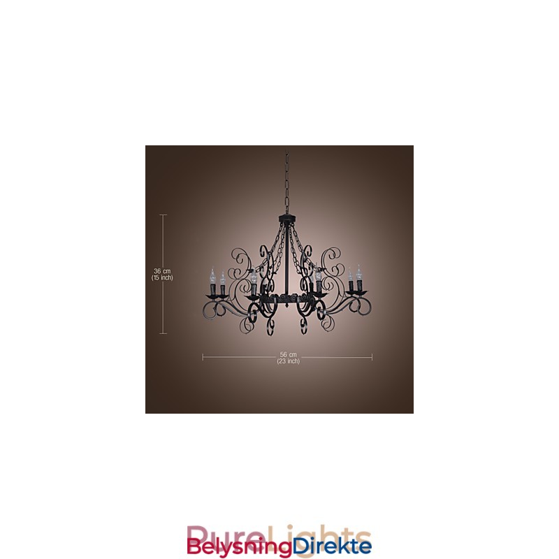 Tradisjonell Klassisk Stearinlysstil Andre Lysekrone