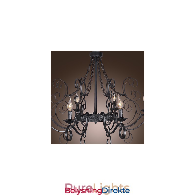 Tradisjonell Klassisk Stearinlysstil Andre Lysekrone