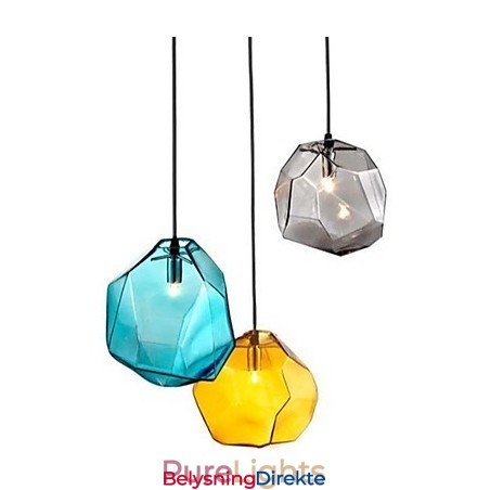 Kreativ Iskrystallglass Diamantanheng Kromatisk Droplight Lampelys