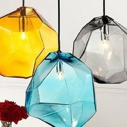 Kreativ Iskrystallglass Diamantanheng Kromatisk Droplight Lampelys
