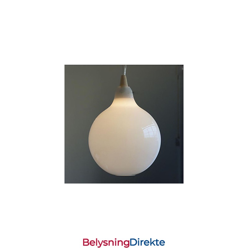 Melkehvit Glassflaske Pendellampe Naturlig Kurvet