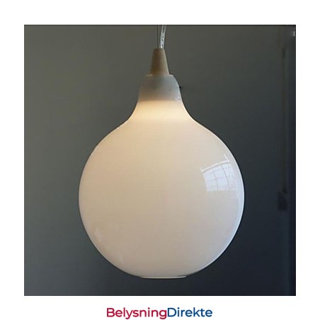 Melkehvit Glassflaske Pendellampe Naturlig Kurvet