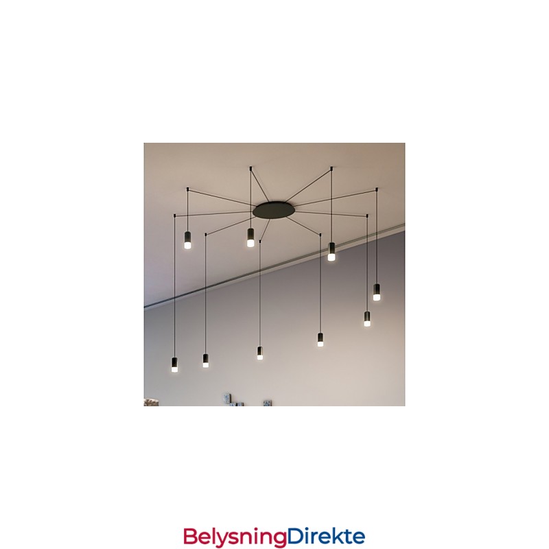 Nord-Europa Kreativ Pendellampe Med Kontrast Og Geometrisk Linjedesign