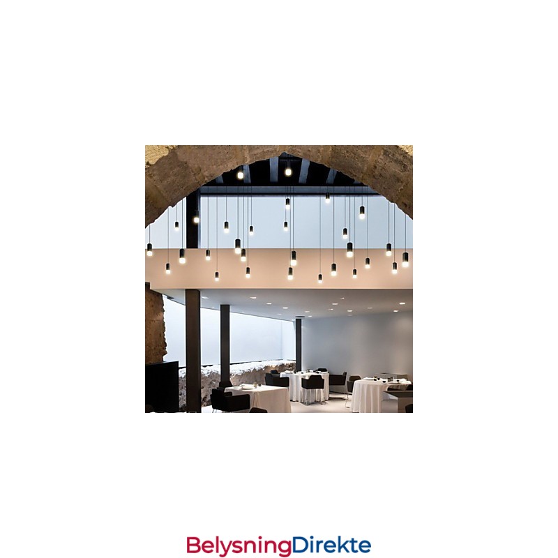 Nord-Europa Kreativ Pendellampe Med Kontrast Og Geometrisk Linjedesign