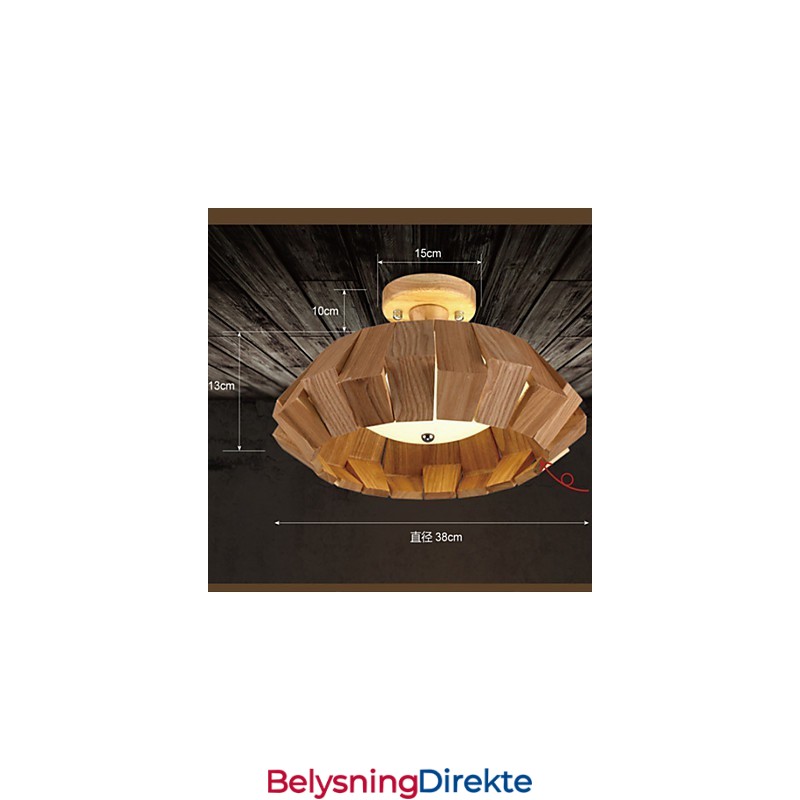 Moderne Samtids Landlig Ministil Andre Tre Bambus Pendellampe