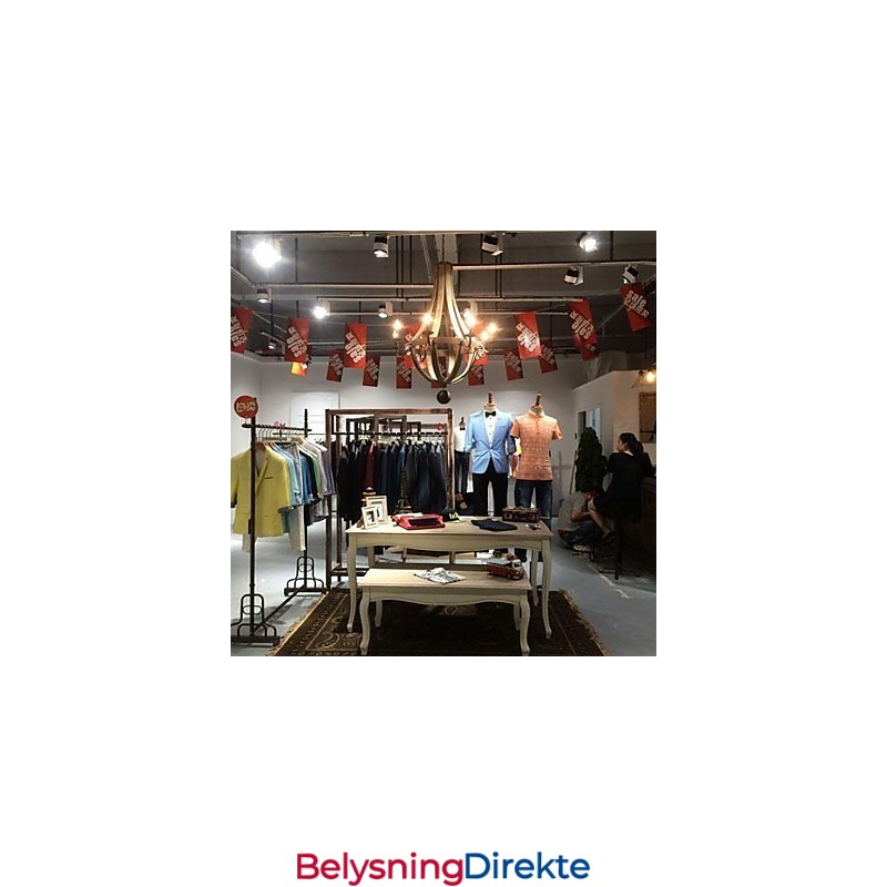 Vintage Mini-Stil Maleri Av Tre Og Bambus Lysekrone