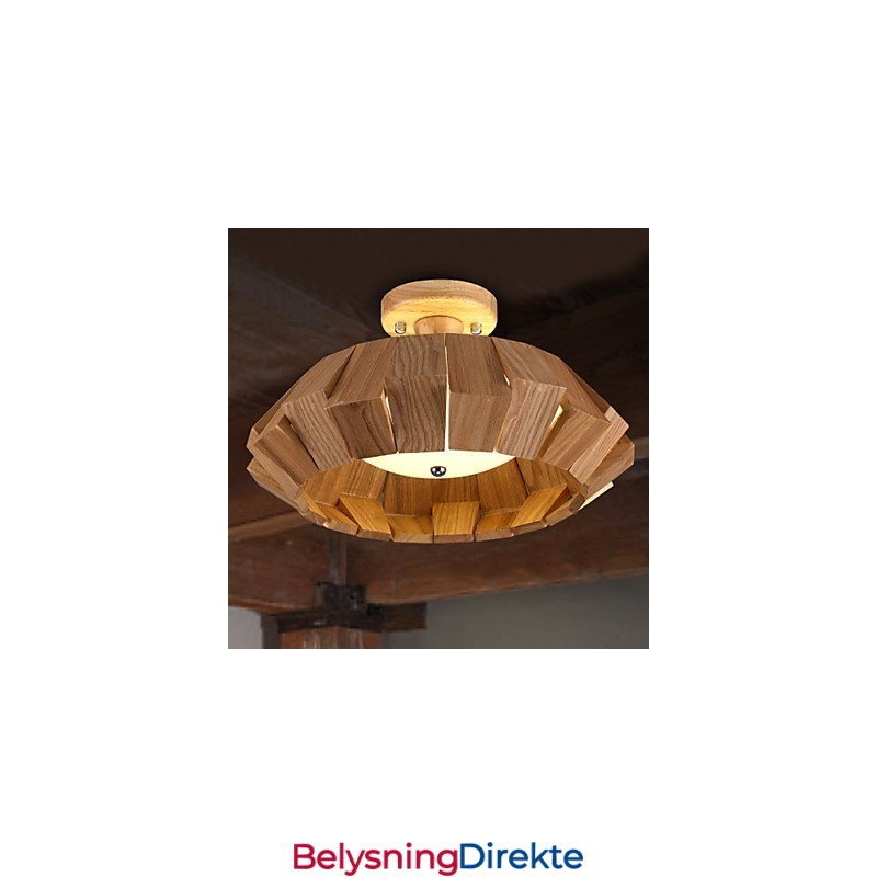 Moderne Samtids Landlig Ministil Andre Tre Bambus Pendellampe