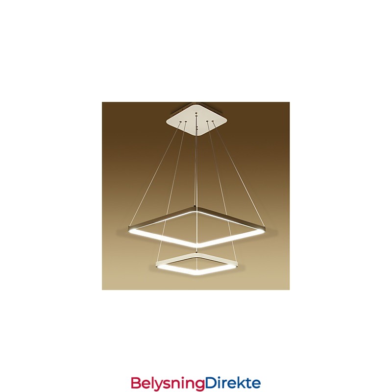 Moderne Design 4 Pendellampe Med To Ringer