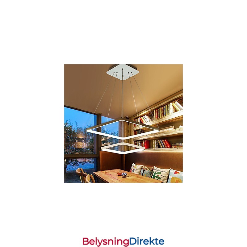 Moderne Design 4 Pendellampe Med To Ringer