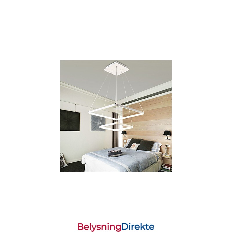 Moderne Design 4 Pendellampe Med To Ringer