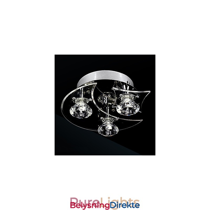 Lysekrone Moderne Krystall Living 3 Lys