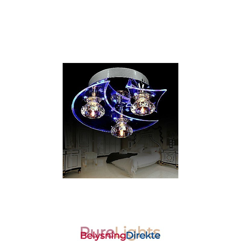 Lysekrone Moderne Krystall Living 3 Lys