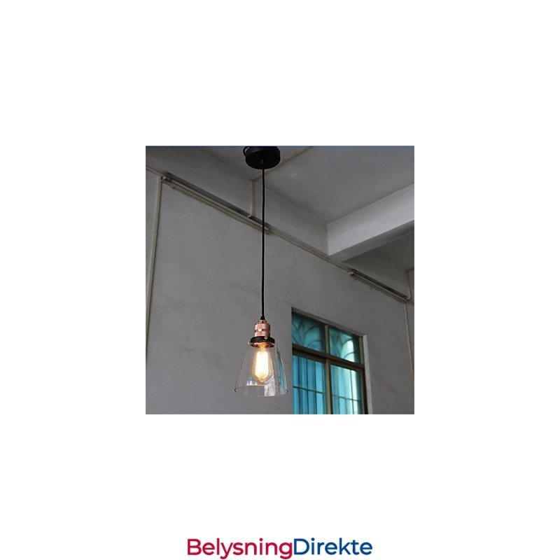 Minimalistisk Unik Retro Glasslysekrone