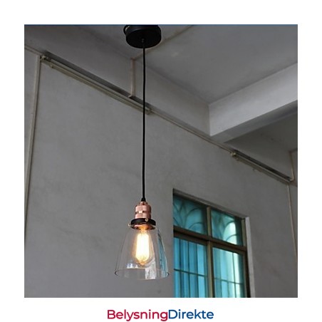 Minimalistisk Unik Retro Glasslysekrone