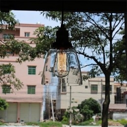 Minimalistisk Unik Retro Glasslysekrone