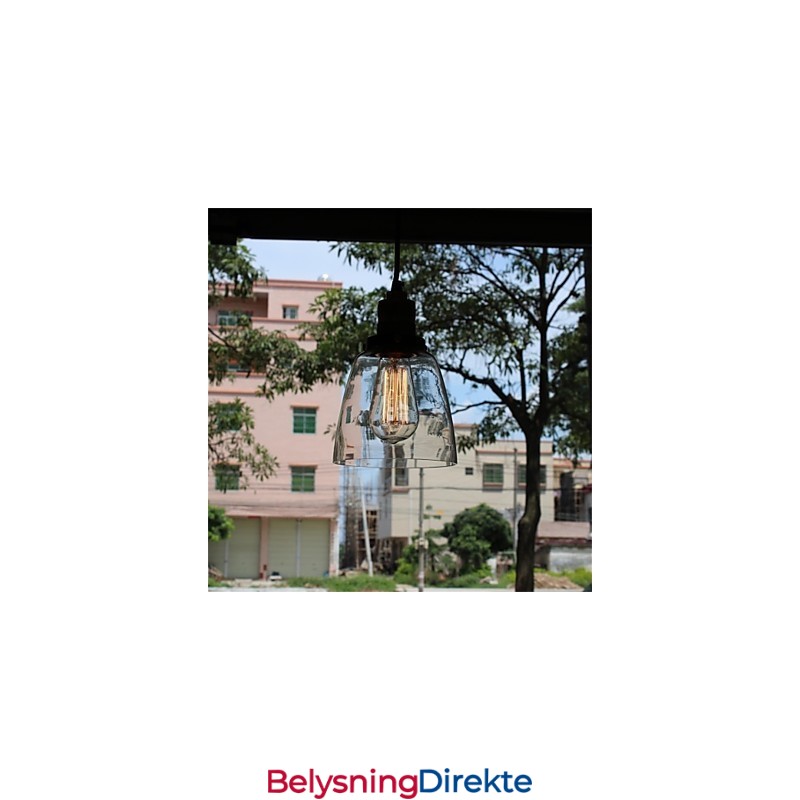 Minimalistisk Unik Retro Glasslysekrone