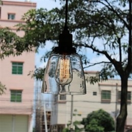 Minimalistisk Unik Retro Glasslysekrone