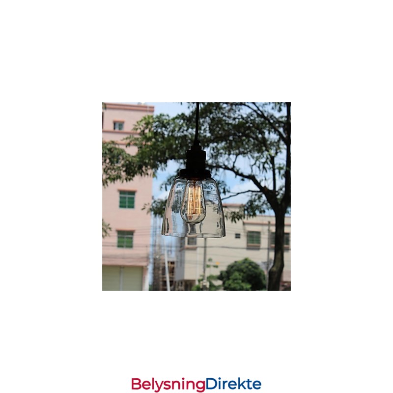 Minimalistisk Unik Retro Glasslysekrone