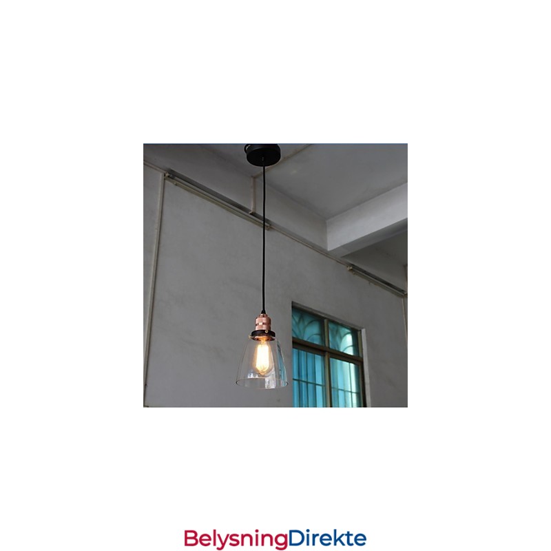 Minimalistisk Unik Retro Glasslysekrone