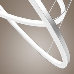 Moderne Design Pendellampe 4 Høy Kvalitet Akryl Dobbel Ringformet