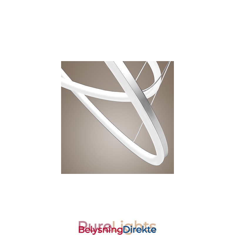 Moderne Design Pendellampe 4 Høy Kvalitet Akryl Dobbel Ringformet