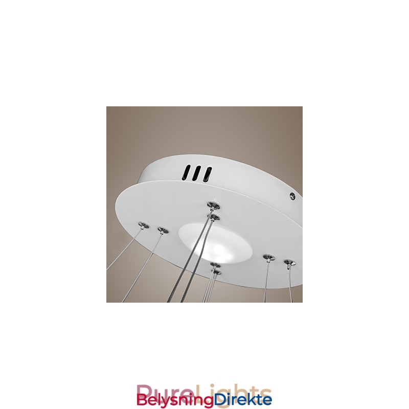 Moderne Design Pendellampe 4 Høy Kvalitet Akryl Dobbel Ringformet