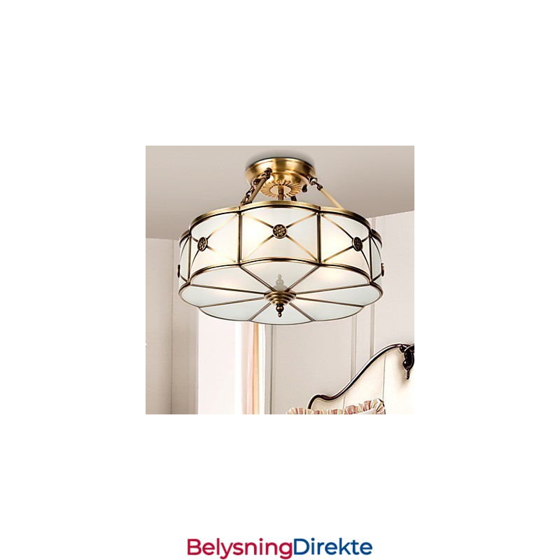 Moderne, Samtidskunst Dekorativ Design Taklampe I Kobberfamilie