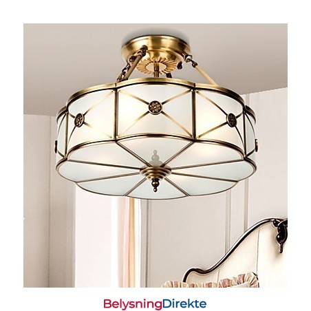 Moderne, Samtidskunst Dekorativ Design Taklampe I Kobberfamilie