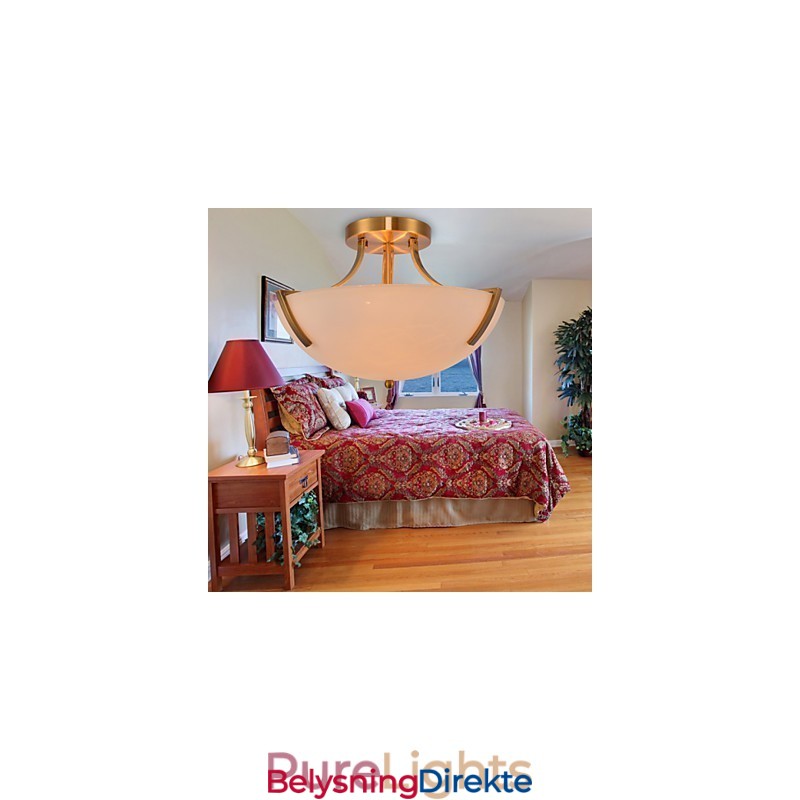 Rustikk Hytte Vintage Mini-Stil Maleri Metall Pendellampe