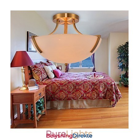 Rustikk Hytte Vintage Mini-Stil Maleri Metall Pendellampe