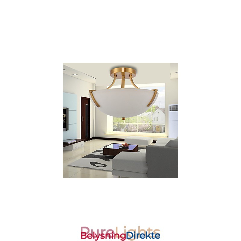 Rustikk Hytte Vintage Mini-Stil Maleri Metall Pendellampe