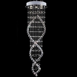 Moderne Samtids Tradisjonell Klassisk Rustikk Hytte Vintage Landlig Øy Krystall Galvanisert Metall Pendellampe