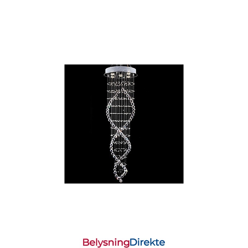 Moderne Samtids Tradisjonell Klassisk Rustikk Hytte Vintage Landlig Øy Krystall Galvanisert Metall Pendellampe