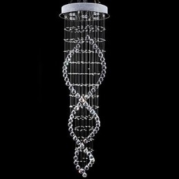 Moderne Samtids Tradisjonell Klassisk Rustikk Hytte Vintage Landlig Øy Krystall Galvanisert Metall Pendellampe