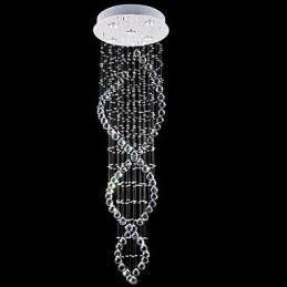 Moderne Samtids Tradisjonell Klassisk Rustikk Hytte Vintage Landlig Øy Krystall Galvanisert Metall Pendellampe