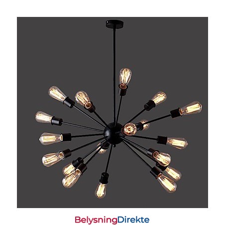 Loft Pendellampe Industriell Rustikk Lodge Vintage Retro Landlig Spisestue