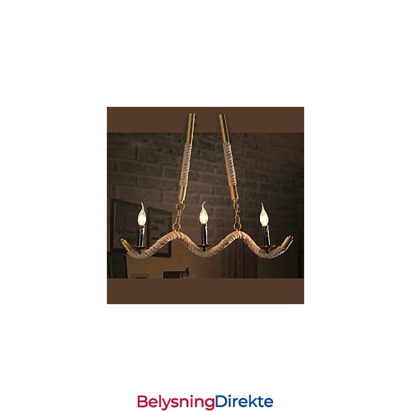 Tradisjonell Klassisk Vintage Retro Lanterne Landlig Galvanisert Metall Pendellampe