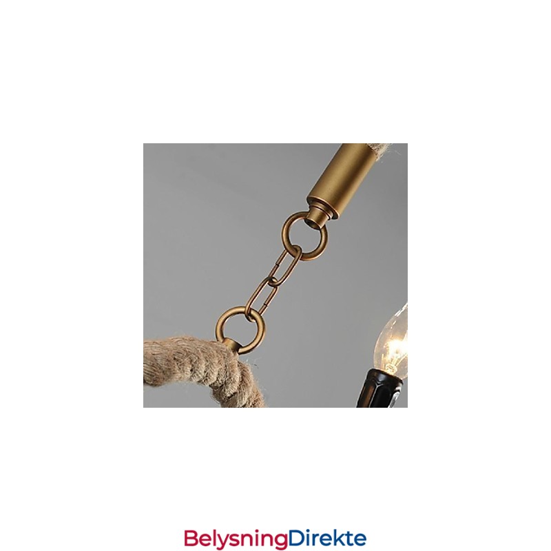 Tradisjonell Klassisk Vintage Retro Lanterne Landlig Galvanisert Metall Pendellampe