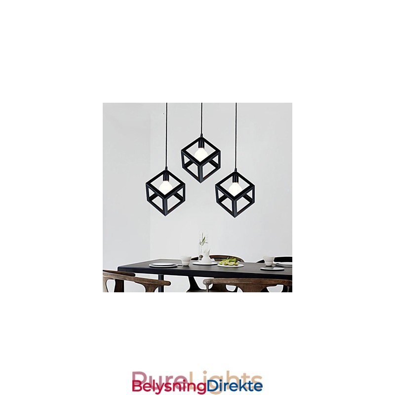 Retro Mini-Stil Maleri Metall Pendellampe