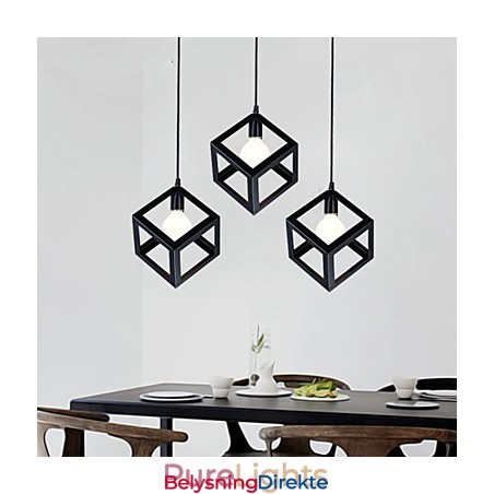 Retro Mini-Stil Maleri Metall Pendellampe