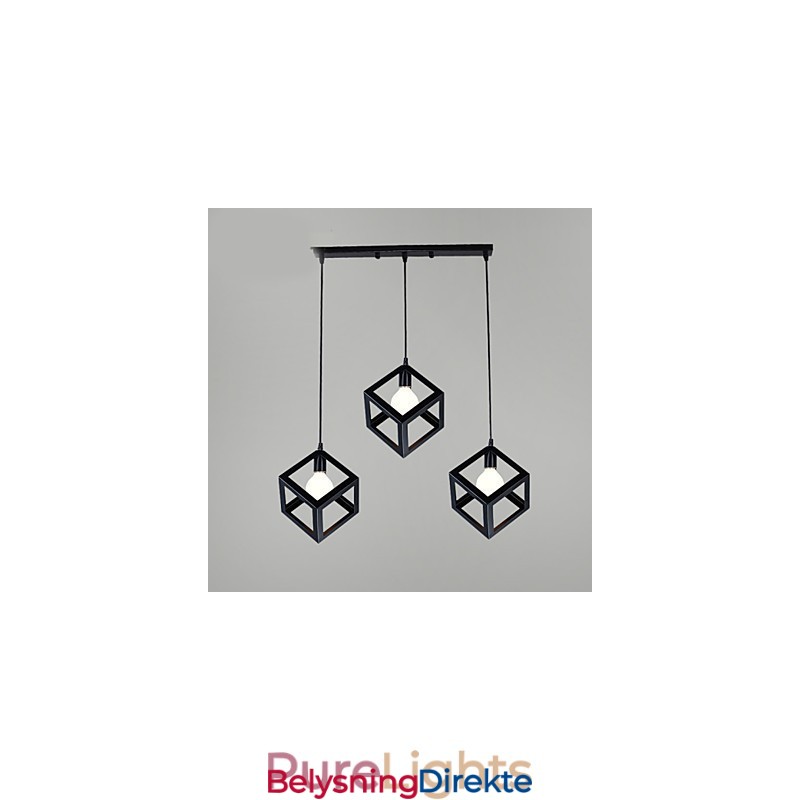 Retro Mini-Stil Maleri Metall Pendellampe