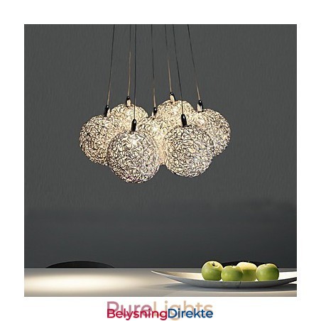 Moderne, Moderne Mini-Stil, Galvanisert Metallpendellampe