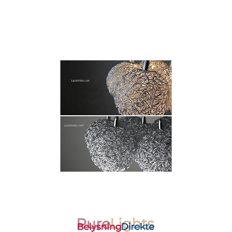 Moderne, Moderne Mini-Stil, Galvanisert Metallpendellampe