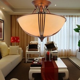 Rustikk Hytte Vintage Mini-Stil Maleri Metall Pendellampe