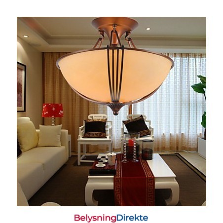 Rustikk Hytte Vintage Mini-Stil Maleri Metall Pendellampe