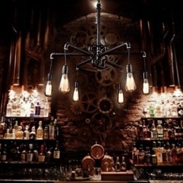 Retro Taklampe I Metall, Kafé