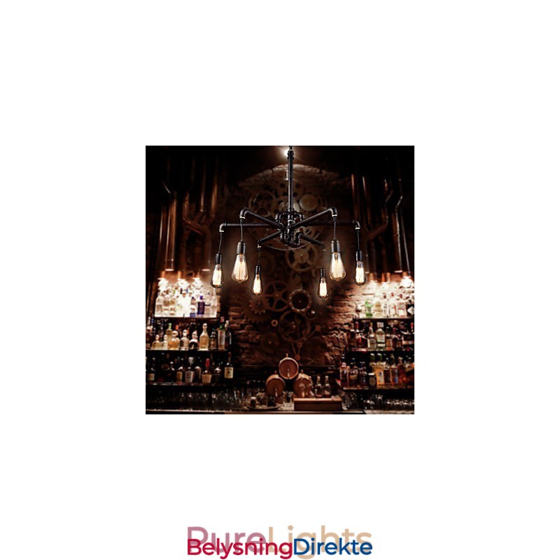 Retro Taklampe I Metall, Kafé