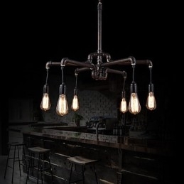 Retro Taklampe I Metall, Kafé