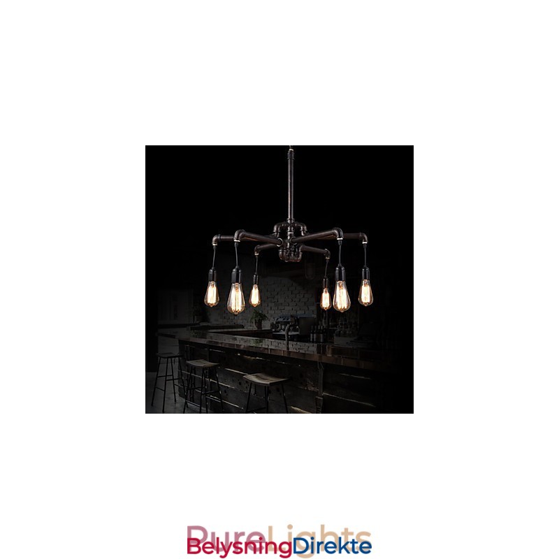 Retro Taklampe I Metall, Kafé